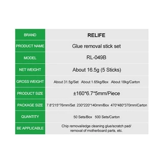 ชุดอุปกรณ์ซ่อมแซมเมนบอร์ด sunshine RELIFE RL-049B สำหรับใช้แกะเครื่อง งัด แงะจอLCD