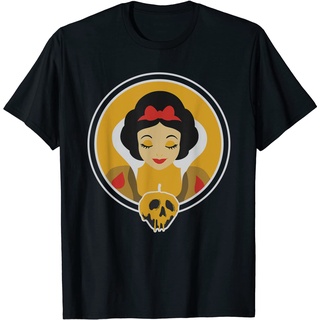 เสื้อยืดผ้าฝ้ายพรีเมี่ยม เสื้อยืด พิมพ์ลาย Disney Snow White and Poisoned Apple ฮาโลวีน