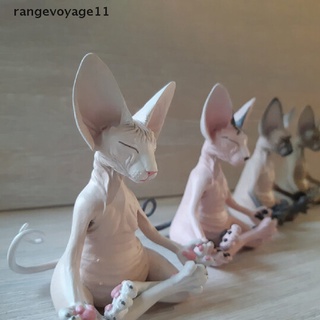 [rangevoyage11] ฟิกเกอร์ Sphynx Cat Meditate แฮนด์เมด ขนาดเล็ก ของเล่น สําหรับเก็บสะสม