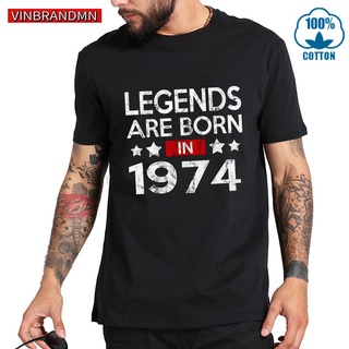 เสื้อยืด ผ้าฝ้าย พิมพ์ลาย Legends Are1974 สไตล์ฮิปฮอป สําหรับผู้ชาย