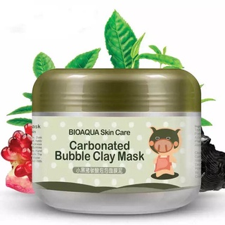 มาร์คหมูฟองฟู่ Carbonated Bubble Clay Mask ดีท็อกซ์ผิวเสีย ฟื้นคืนผิวใส ผิวสวยใสทันทีหลังใช้