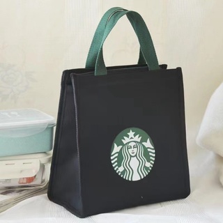 Starbucks กระเป๋าใส่กล่องอาหารกลางวัน เก็บความร้อน และเย็น พร้อมถุงอาหารกลางวัน