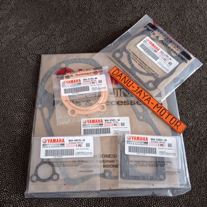 Mesin Paking - GASKET - PERPAK - RX KING ENGINE SET 5 ตัว ORIGINAL YAMAHA GENUINE PART - คลัตช์ - หัว - บล็อกลูกสูบ - สามเหลี่ยมกลาง - เมมเบรน