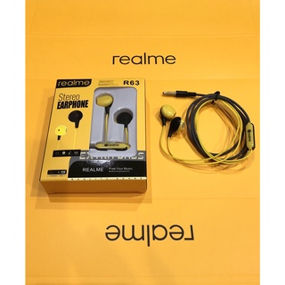 Realme R63 หูฟัง มาใหม่เสียงดี ช่องเสียบแจ็ค3.5mm ออกแบบสวยงาม