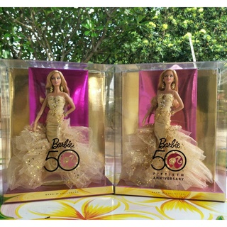 ตุ๊กตาบาร์บี้ 50TH ANNIVERSARY GOLD GLAMOUR BARBIE DOLL