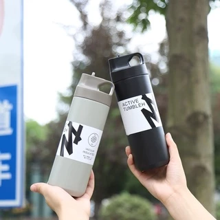 Active Tumbler 550 ml.กระบอกน้ำเก็บอุณหภูมิ ใส่ได้ทั้งร้อน-เย็น มีหลอดดูดในตัว รับประกันคืนได้