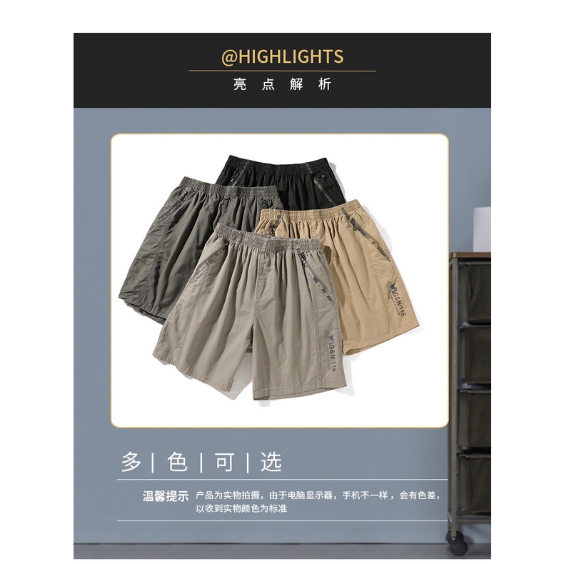 2019กางเกงขาสั้นยางยืดทรงโอเวอร์ไซส์big size 100% cotton #4