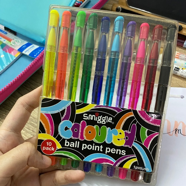 ปากกา smiggle coloured