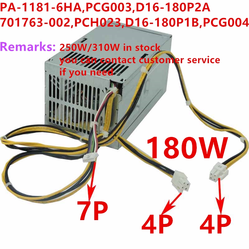 สําหรับ HP 800 600 480 400 280 G3 G4 180W PA-1181-6HA PCG003 D16-180P2A PA-221-5 PCH023 D16-180P1B P