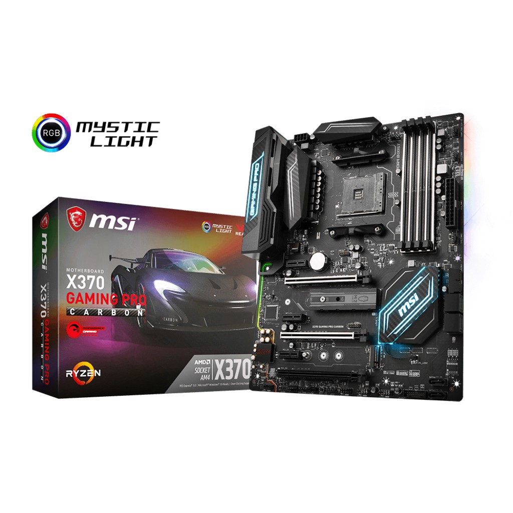 MAINBOARD (เมนบอร์ด)MSI X370-GAMING-PRO-CARBON Chipset X370 PRO CARBON Socket AM4 DDR4-3 Years