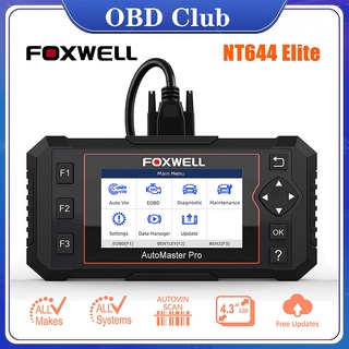 Foxwell เครื่องสแกนเนอร์วินิจฉัยรถยนต์ NT644 Elite OBD2 ABS DPF SAS TPMS