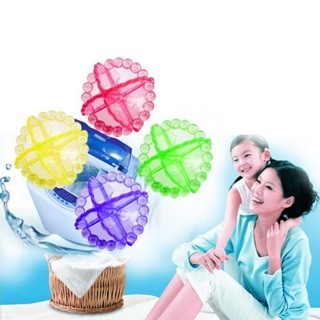 ลูกบอลซักผ้า เพิ่มแรงขยี้ (20ชิ้น/ชุด) คละสี