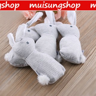 MUISUNGSHOP  COD 🆗 ตุ๊กตากระต่าย น่ารักๆ เขย่ามีเสียงกรุ๊งกริ๊ง ช่วยกระตุ้นพัฒนาการทารก ขนาด 20 cm ราคา 39 บาท