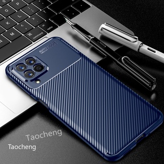 เคสโทรศัพท์ซิลิโคน TPU แบบนิ่ม คาร์บอนไฟเบอร์ กันกระแทก หรูหรา สําหรับ Samsung Galaxy M33 M23 M53 4G 5G