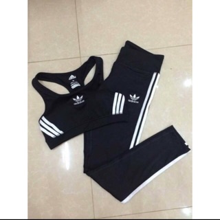 [มีโค้ดส่วนลด100฿] ชุดออกกำลังกาย Adidas  โยคะ Adidas ชุดออกกำลังกายผู้หญิง outlet ส่งฟรี