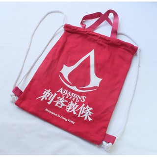 Assassins Creed Size 15" x 12" สีเเดง มือสอง ของแท้