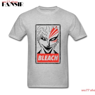 wu77 shop New [Size 2T-6XL]เสื้อยืดผ้าฝ้ายพิมพ์ลาย Bleach Ichigo Anime แฟชั่นผู้ชาย sale