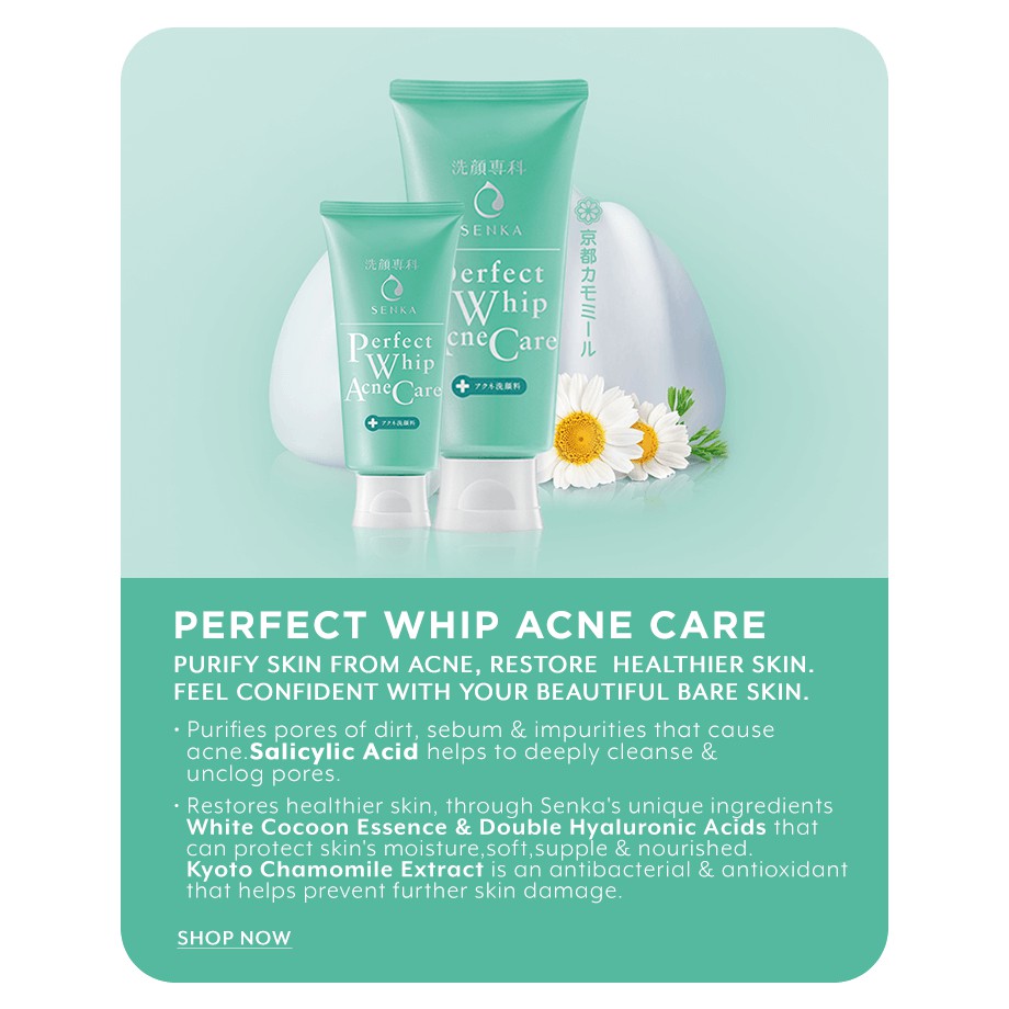 ingredient senka perfect whip acne care