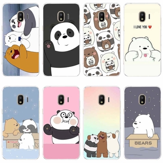 เคสโทรศัพท์มือถือลายการ์ตูนหมีสําหรับ Samsung Galaxy J1 2016 J2 Prime J2 Core 2018 J3 2016 J4 2018 J5 Prime