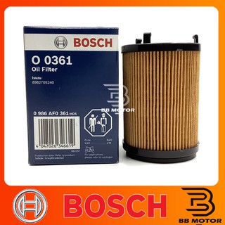 กรองน้ำมันเครื่อง Bosch ISUZU Dmax Blue Power 1.9  (กรองกระดาษ) #0361