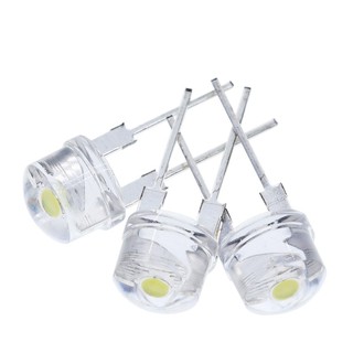 โคมไฟ Led F8 8 มม . 0 . 5 W 3 . 0-3 . 2 V 10 ชิ้น