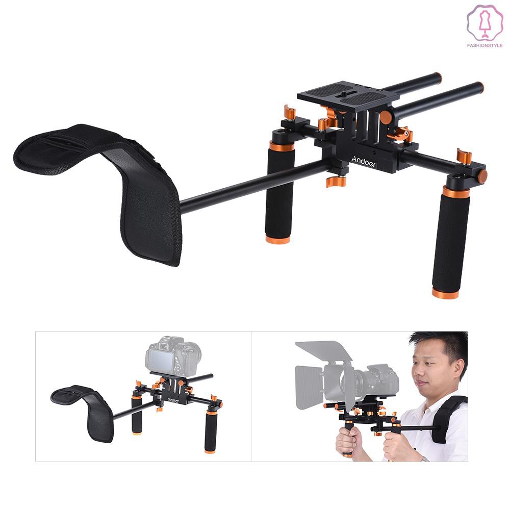 Andoer DSLR Camera Camcorder Shoulder Rig Handheld Stabilizer Movie ...