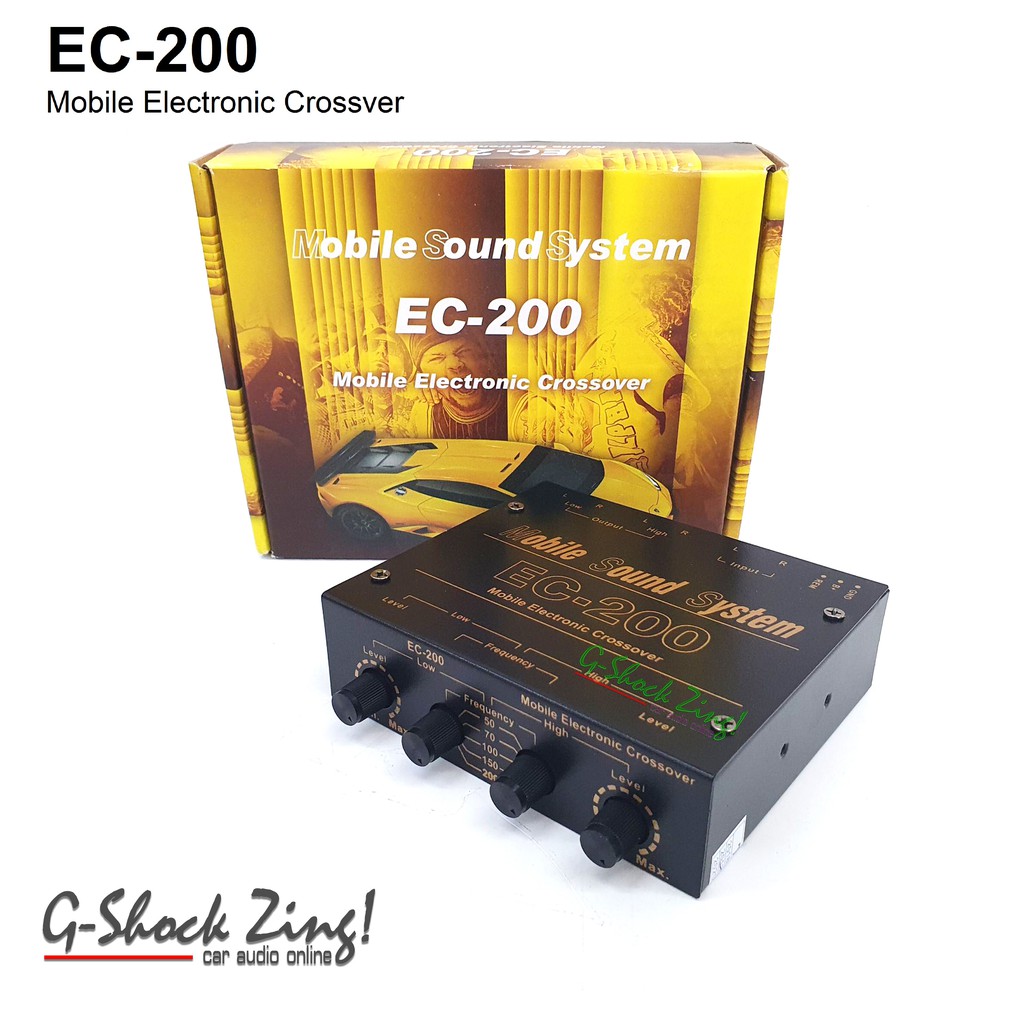 EC200 ครอสโอเวอร์ ครอสโอเวอร์ แบบ2ทาง 2Way Electronic Crossover EC200 เครื่องเสียงรถ