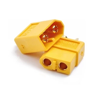 ขั้วต่อแบตเตอรี่ XT60 สีเหลือง พร้อมสาย ยาว 10 ซม. 15 ซม. Male Female Yellow Black Connector คอนเนกเตอร์