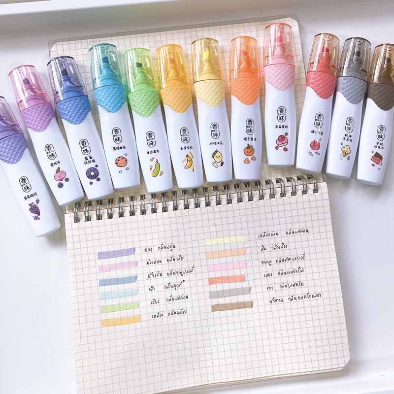 ไฮไลท์พาสเทล มีกลิ่นหอม 12สี 12กลิ่น GHP56001