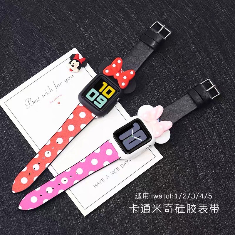 พร้อมส่ง เคสนาฬิกา มิคกี้ มินนี่  ใช้ได้กับ Smart Watch 6 4 5 3 2 1 Se และ รุ่น K7Pro X7 X8Max IW9 ขนาด 38 40 42 44