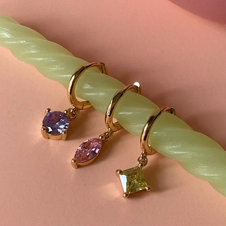 ByOccasion - Dazzling Drop Earrings (Pastel Set 3 pcs.)🍈🔸 ตุ้มหูมินิมอล