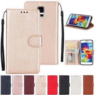 เคสหนัง Samsung Galaxy S5 Neo S6 S7 Edge S8 Flip Cover Wallet Case PU Faux Leather With Card Pocket Stand Silicone เคสฝาพับ เคสหนังเคสโทรศัพท์มือถือหนัง Pu แบบพลิกตั้งได้สําหรับ SamsungGalaxy S6edge S7Edge Samsungs5 Samsungs6 Samsungs7 Samsungs8 เคสฝาพับ