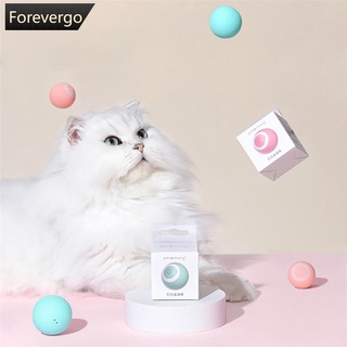 Forevergo ของเล่นแมวไฟฟ้า อัจฉริยะ ลูกบอลกลิ้งอัตโนมัติ แบบโต้ตอบ เคลื่อนไหวเอง สําหรับฝึกแมว เล่นในร่ม L8Y4