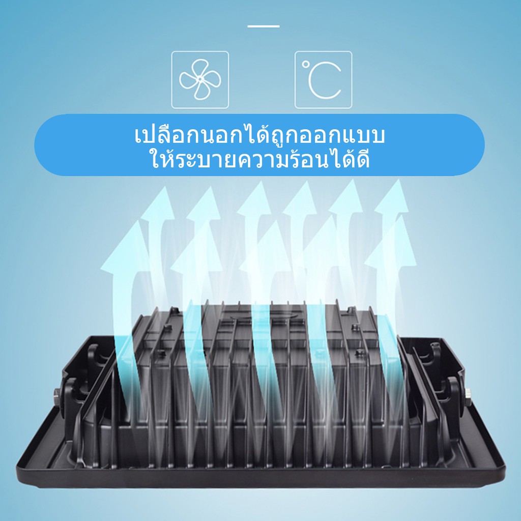 【ซื้อ 1 แถม 1】JD solar lightไฟโซล่า ไฟสปอร์ตไลท์ กันน้ำ ไฟ Solar Cell ไฟ led โซล่าเซลล์ โซลาเซลล์  สปอร์ตไลท์  ไฟติดผน รูปที่ 5