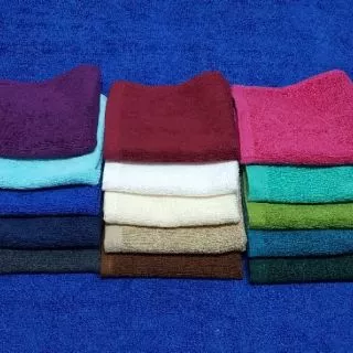 ผ้าเช็ดหน้า 12"x12" นิ้ว ขนคู่ 🇹🇭Cotton100% สินค้าผลิตในประเทศ