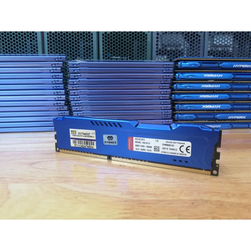 แรมDDR3 4G KINGSTON HYPERX 1600BUS  ประกัน  LT. ตลอดอายุการใช้งาน