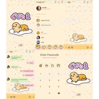 Theme Line Gudetama ( ธีมไลน์ กุเดทามะ ไข่ขี้เกียจ ) Sanrio ลิขสิทธิ์แท้