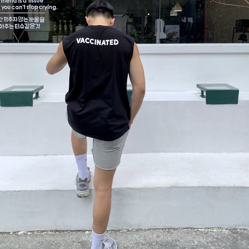 VACCINATED แขนกุด #Freesize #4