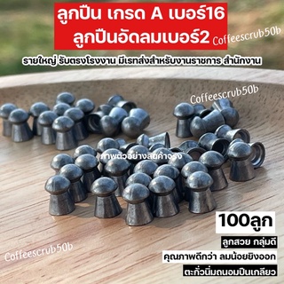 ลูกตอกเบอร์2 เบอร์ 16 ลูกปืนอัดลมเบอร์2 คุณภาพดี เกรด A จำนวน 100ลูก