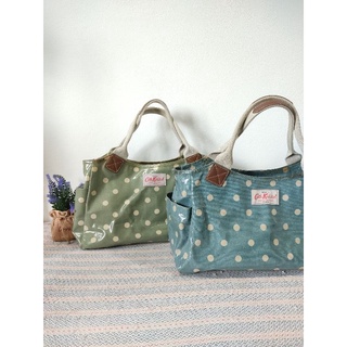 Cath kidston day bag กระเป๋าถือเคลือบกันน้ำ มือสอง