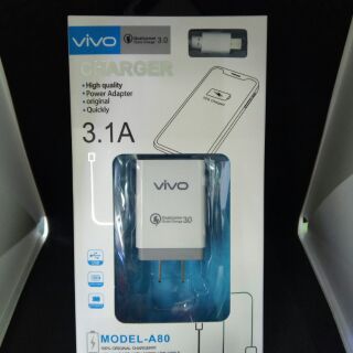 Vivo ชุดหัว+สายชาร์จสำหรับvivo(ชาร์จเร็ว)3.0 micro