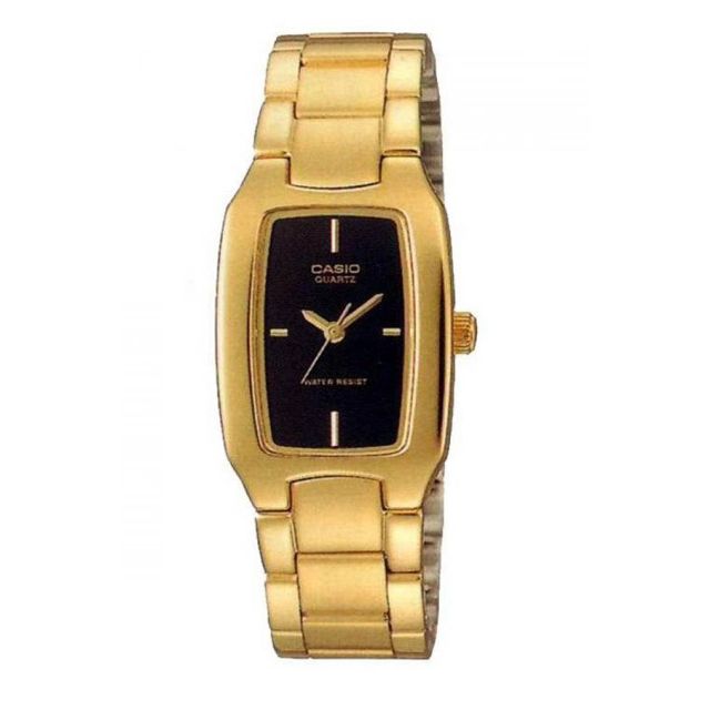Casio นาฬิกาข้อมือผู้หญิง สายสแตนเลส รุ่น LTP-1165N-1CRDF - Gold
