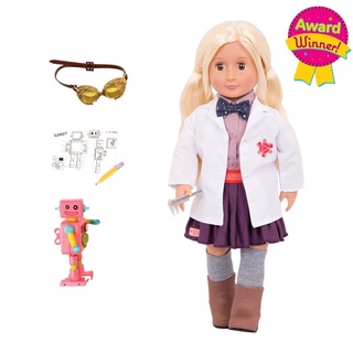 Dream up awesome inventions with this 18-inch inventor doll!