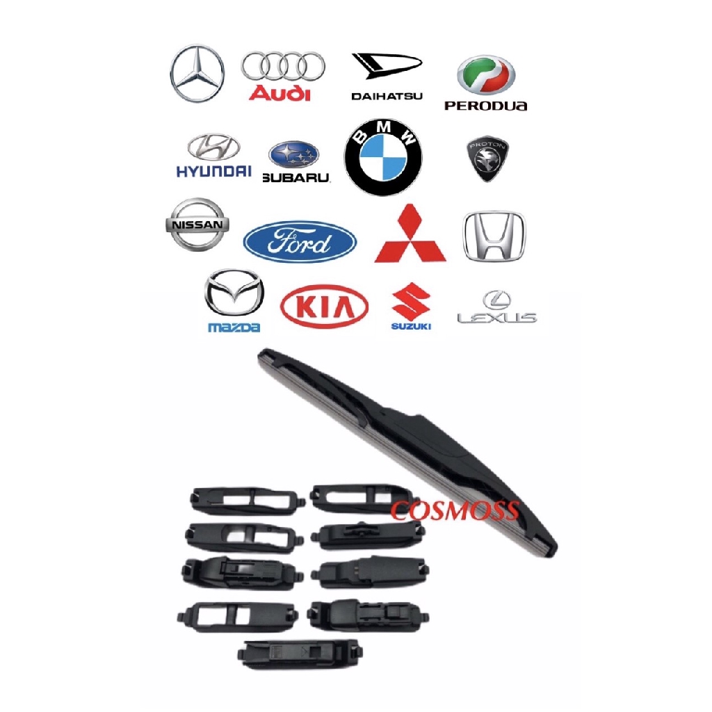 คุณภาพสูง SILICON รถด้านหลัง Wiper 14 นิ้วสําหรับ TOYOTA AVANZA / HARRIER 50 / HARRIER 60 / VELLFIE 