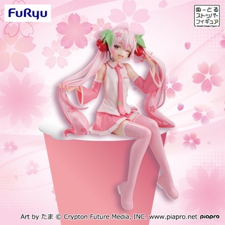 🇯🇵FURYU Noodle Stopper Figure − Sakura Miku Wink ver.