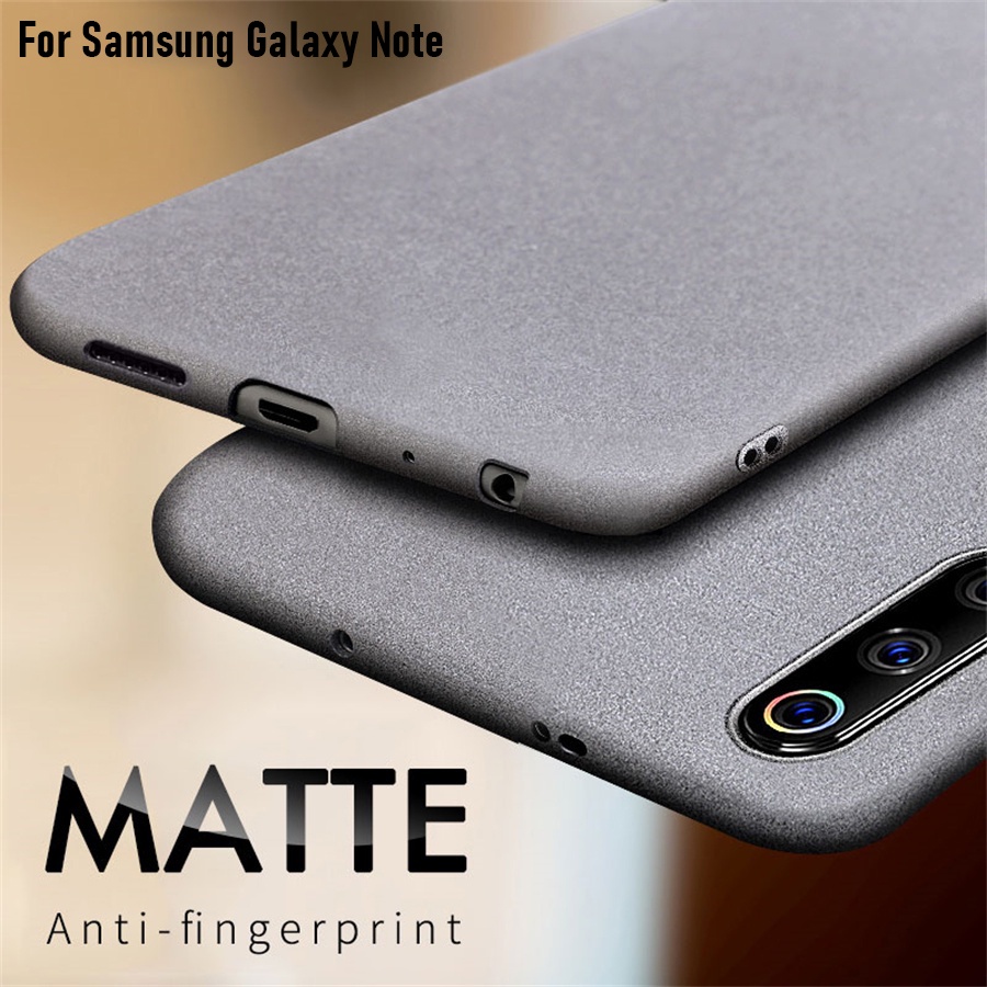เคสโทรศัพท์เคลือบหินทรายนุ่มกันกระแทกบางเฉียบสำหรับ Samsung Galaxy S24 S23 S22 S21 S20 FE Note 20 10 9 8 Ultra Plus Lite