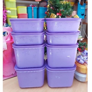 Tupperware กล่องชิลฟรีซ Chill Freeze กล่องแช่แข็ง รุ่นใหม่มีลายเกร็ดหิมะ (1ใบ)