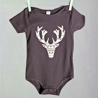 AAY-เด็กแรกเกิดทารกแรกเกิดเด็กชายกวาง Romper เสื้อแจ็คเก็ตเสื้อผ้าชุด Playsuit 0-24M