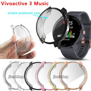 เคสป้องกันหน้าปัด TPU แบบใส สำหรับ Garmin Vivoactive 3 Music