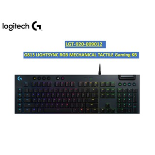 LOGITECH G813 LIGHTSYNC RGB MECHANICAL GAMING KEYBOARD คีย์บอร์ดเล่นเกมส์ (TH/EN) (GL TACTILE)